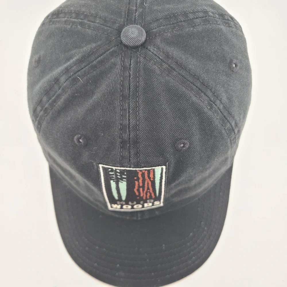 Golden Gate National Parks Muir Woods Cap Mens Black Cotton Adjustable Dad Hat